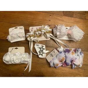 Set of 6 vintage NWT bows hair clips Claire’s Cara Mia baby toddler girls